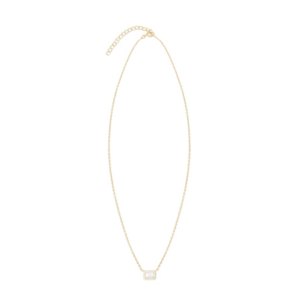 ✨NWT✨ ADINA EDEN Dainty Emerald Pavé Necklace - Picture 7 of 8